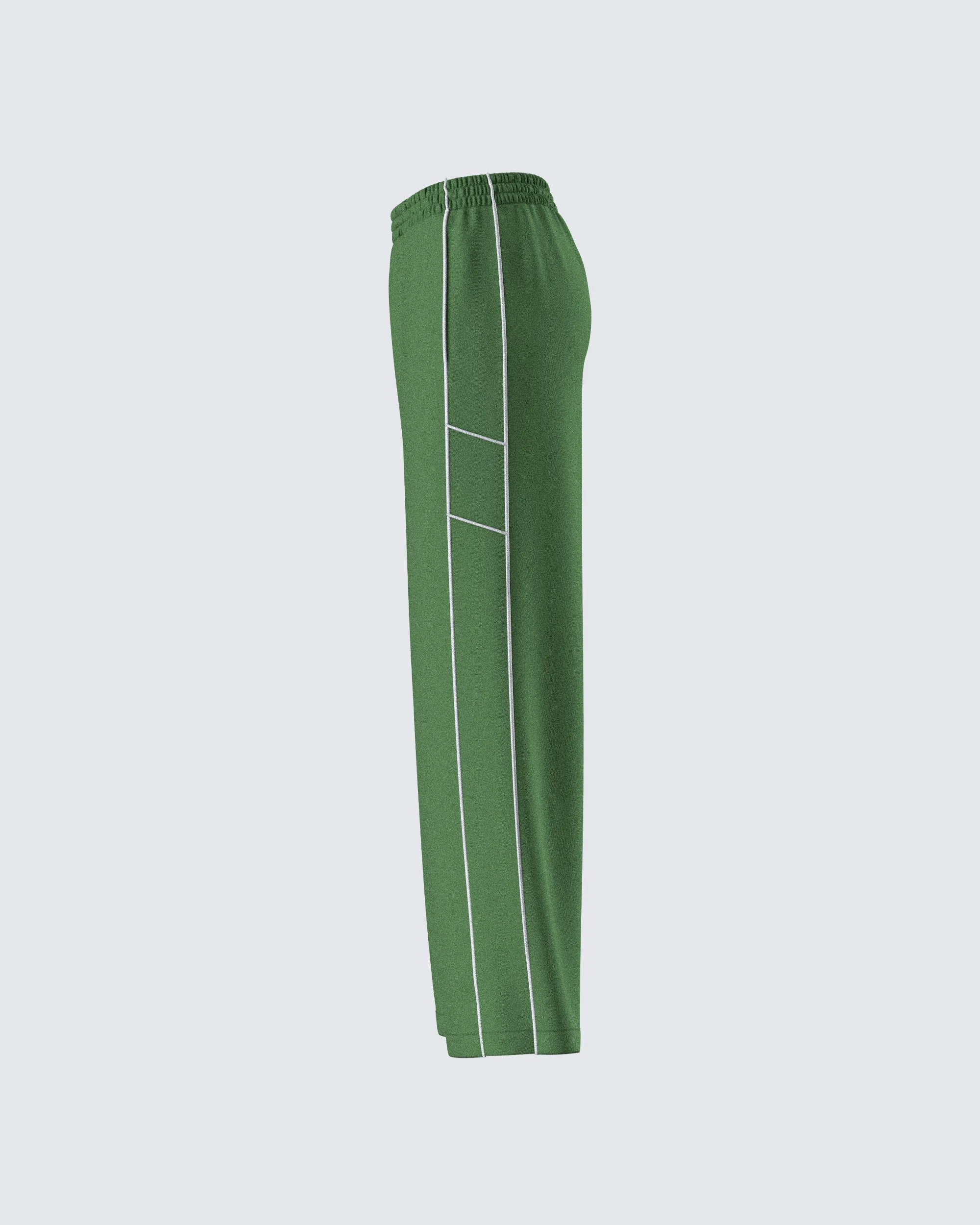 Sidonia Baggy Green Track Pants