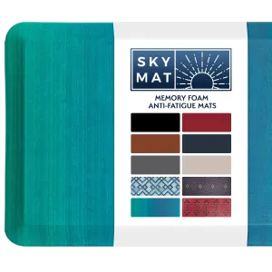 Sky Solutions Anti Fatigue Floor Mat - 3/4" Thick Cushioned Kitchen Rug, Standing Desk Mat - Comfort at Home, Office, Garage - Non Slip, Durable and Stain Resistant (20" x 39", Ombre)