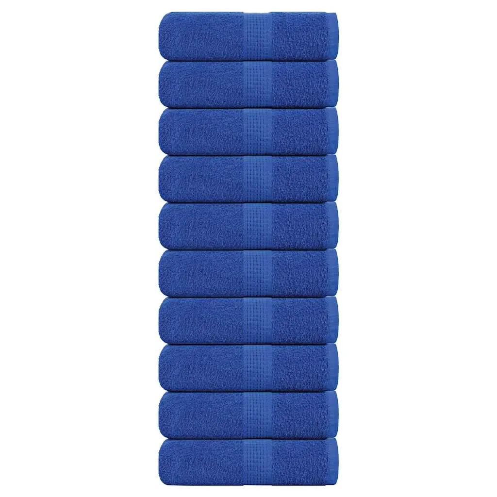 Soap Towels 10 pcs Blue 30x30 cm 360 gsm 100% Cotton