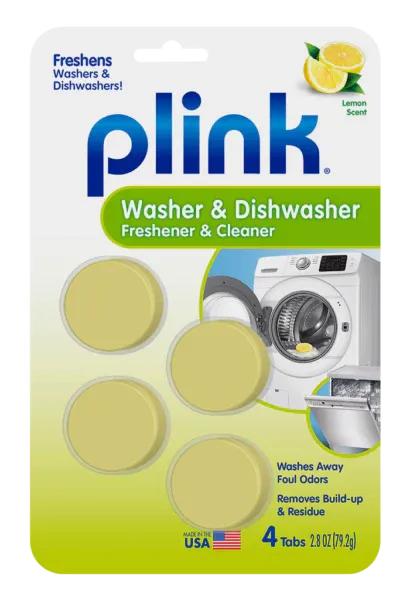 Summit Brands Plink® Washer & Dishwasher Freshener & Cleaner, Fresh Lemon