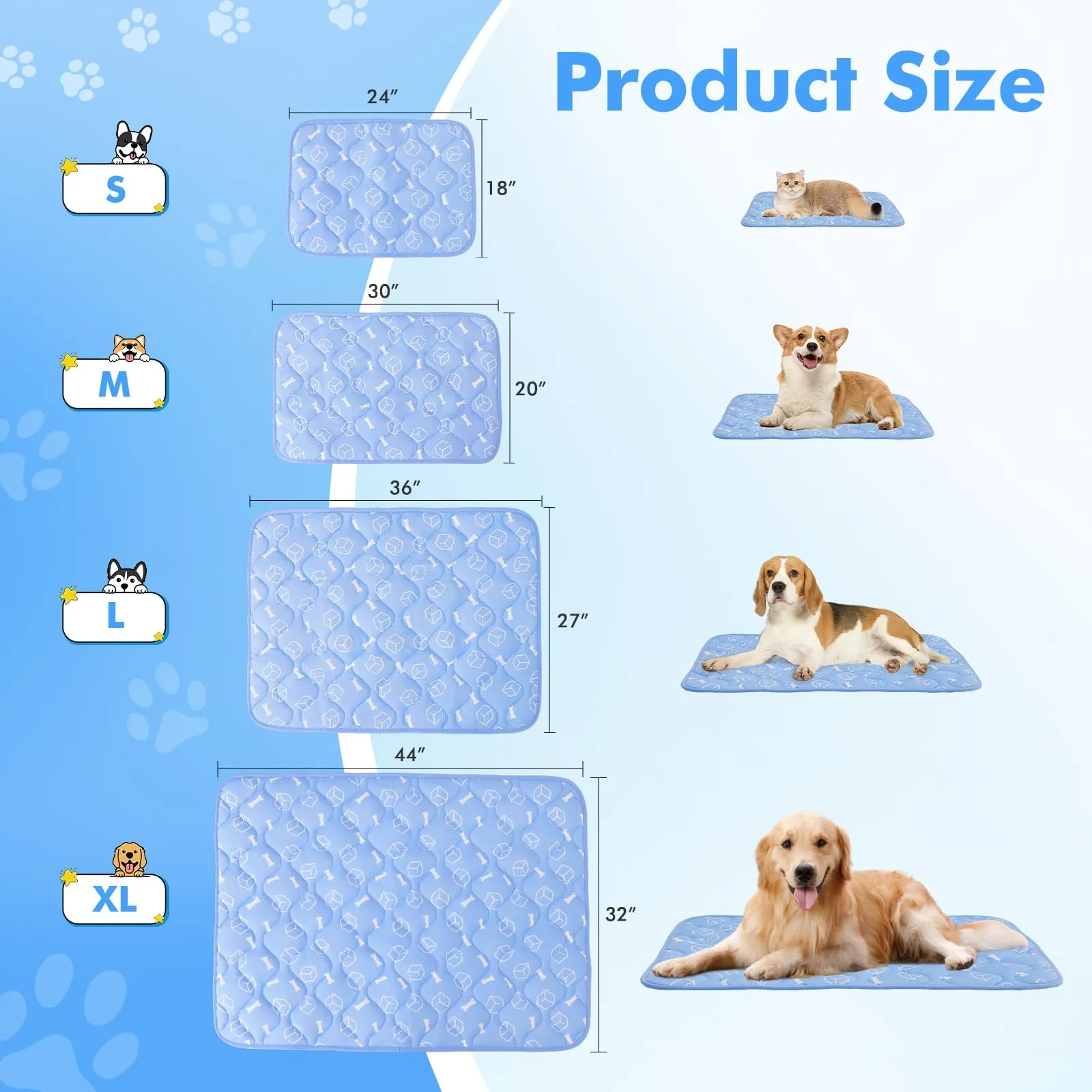 Thicken Cooling Mat for Large Dog