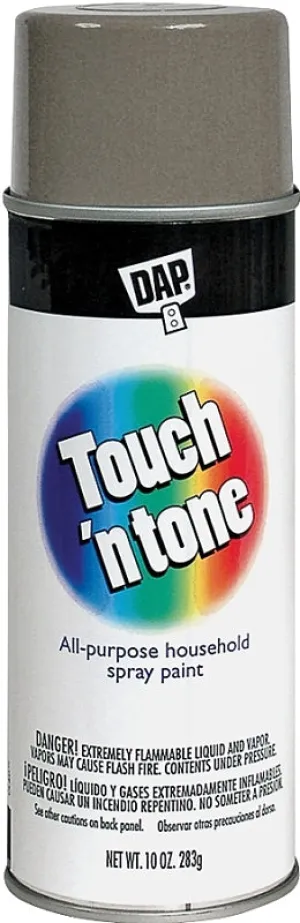 Touch 'N Tone 55279830 Spray Paint, Flat, Gray Primer, 10 oz, Can :CAN: QUANTITY: 1