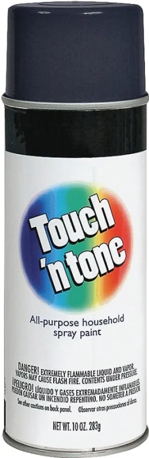 Touch 'N Tone 55289830 Spray Paint, Semi-Gloss, Black, 10 oz, Can :CAN: QUANTITY: 1