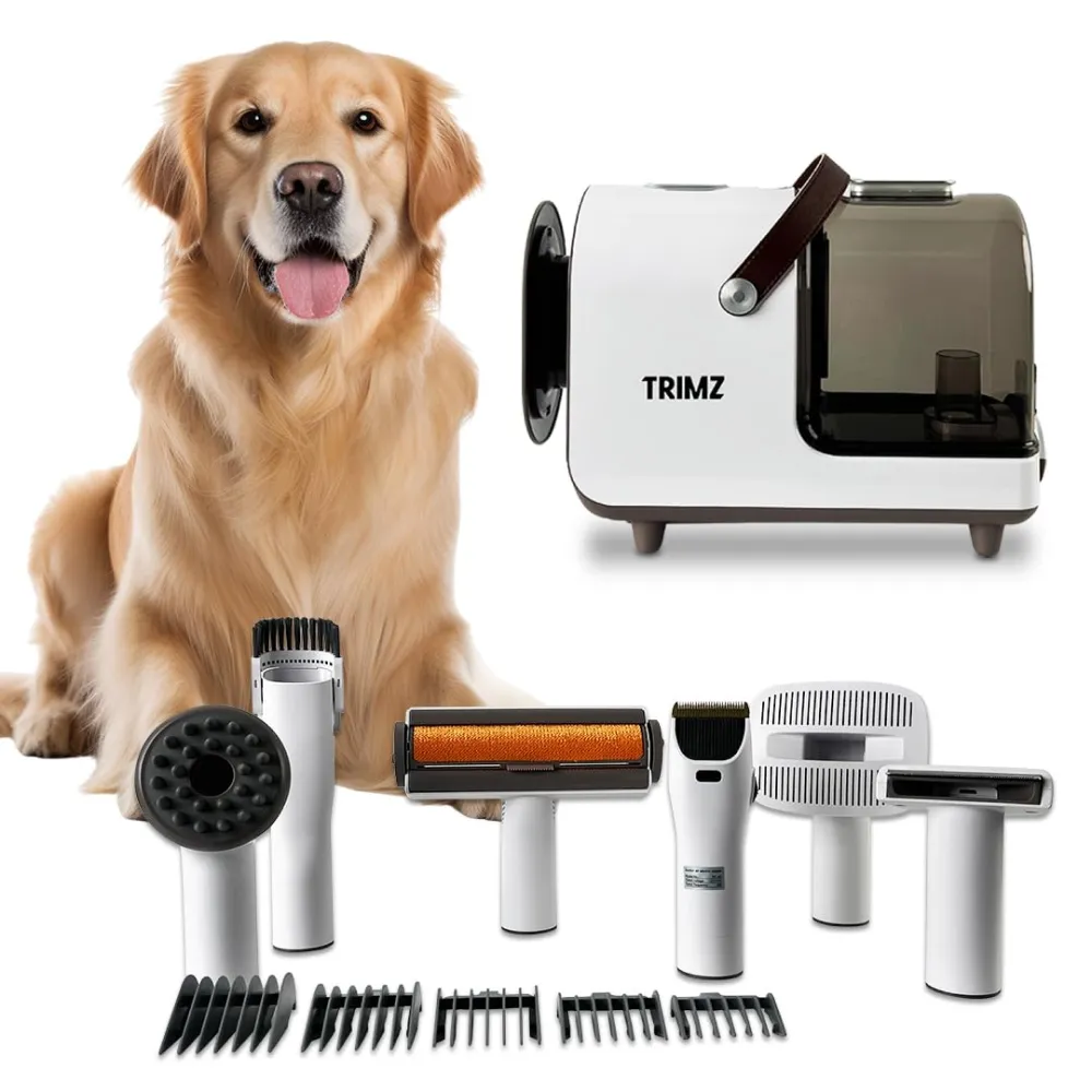 Trimz Pet Grooming Kit & Vacuum Suction for Dogs and Cats