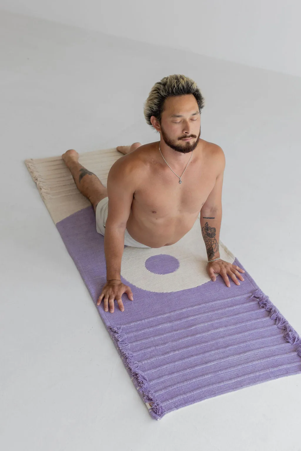 Yin-Yang Amethyst - Naturally Dyed Herbal Yoga Mat 7mm